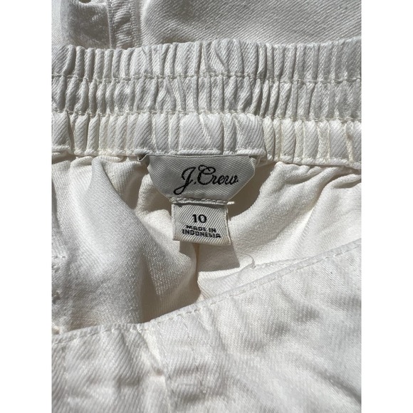 White J. Crew High Waist Cargo Style Capris - Picture 2 of 8